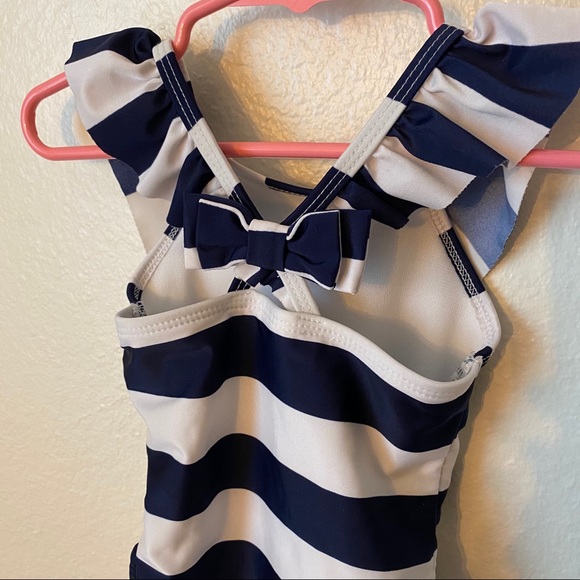 Cat & Jack Navy Striped Star One Piece Swimsuit! - Picture 4 of 4